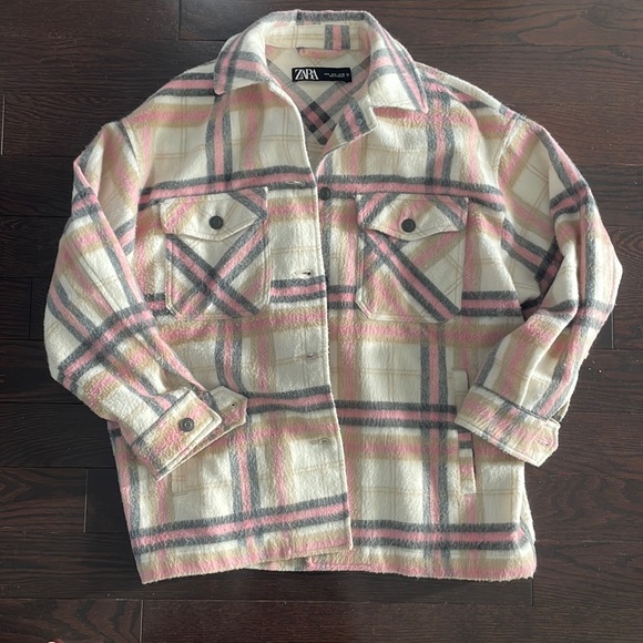 Zara plaid jacket size small - Picture 1 of 3